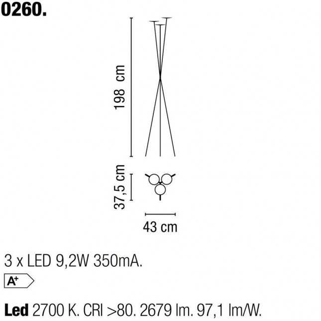 SKAN LAMPADAIRE DE VIBIA