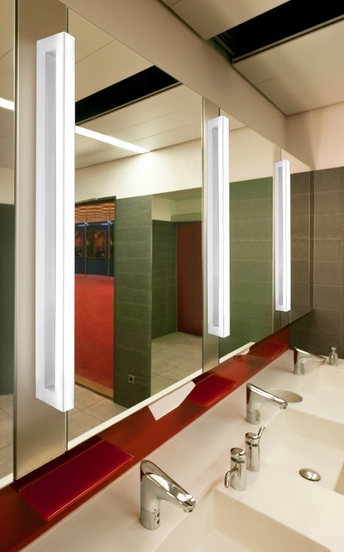 Luz Led detrás de espejo en baño  Espejos para baños, Diseño de baños  chicos, Espejo baño con luz